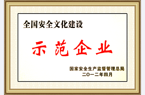 Cultural construction demonstration enterprise